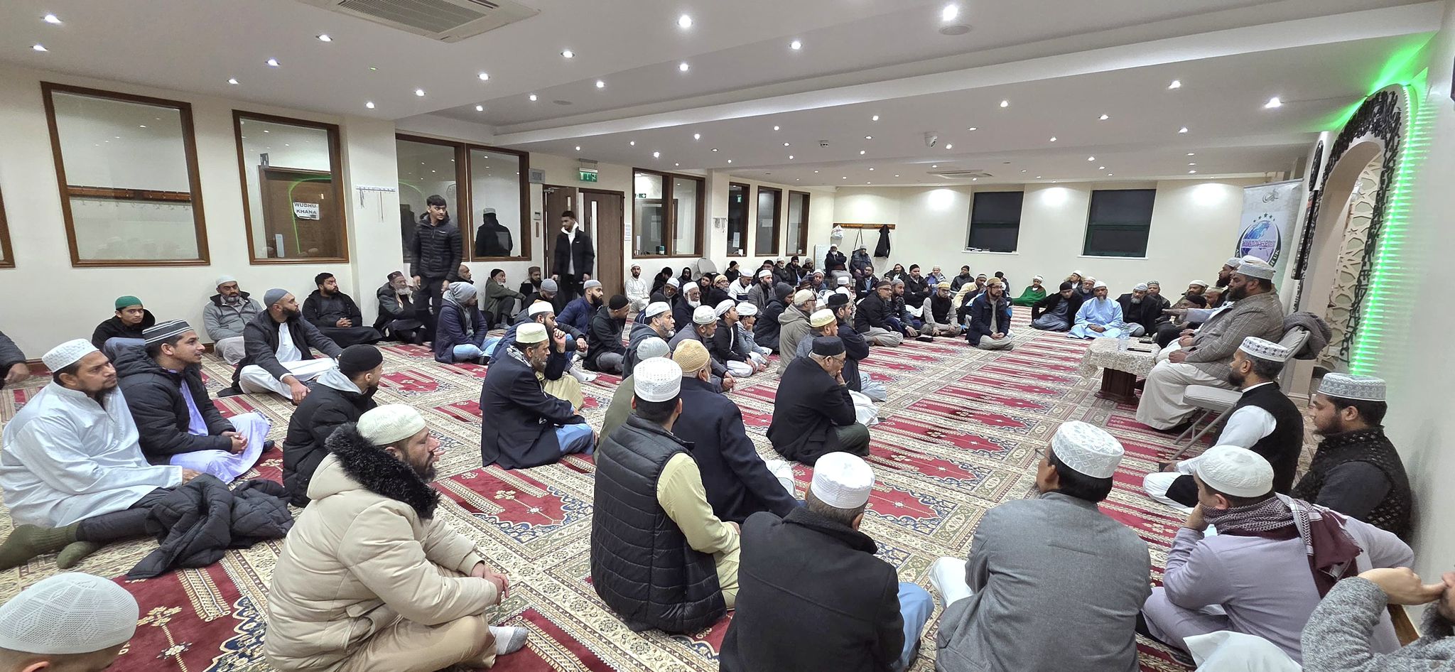 A wide view of the congregation attending the Mahfil — January 2026.
